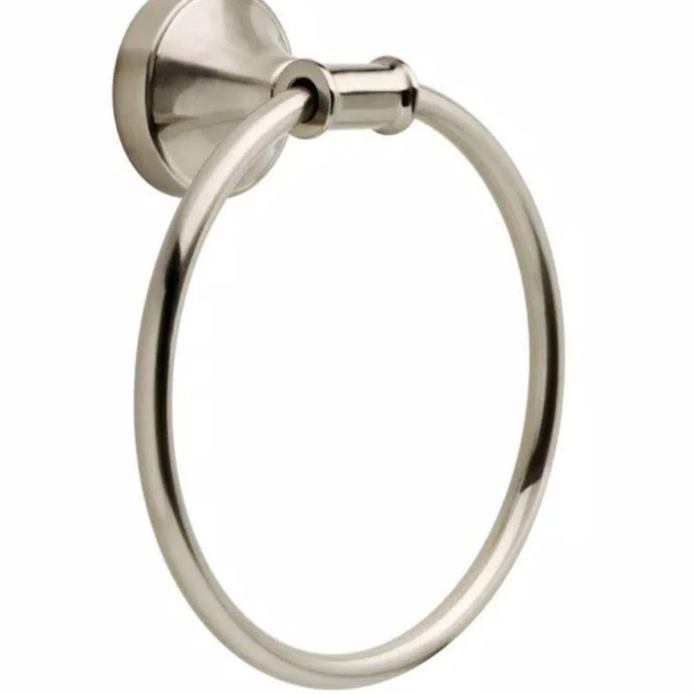New in Box, Delta Phoebe Satin Nickel Towel Ring